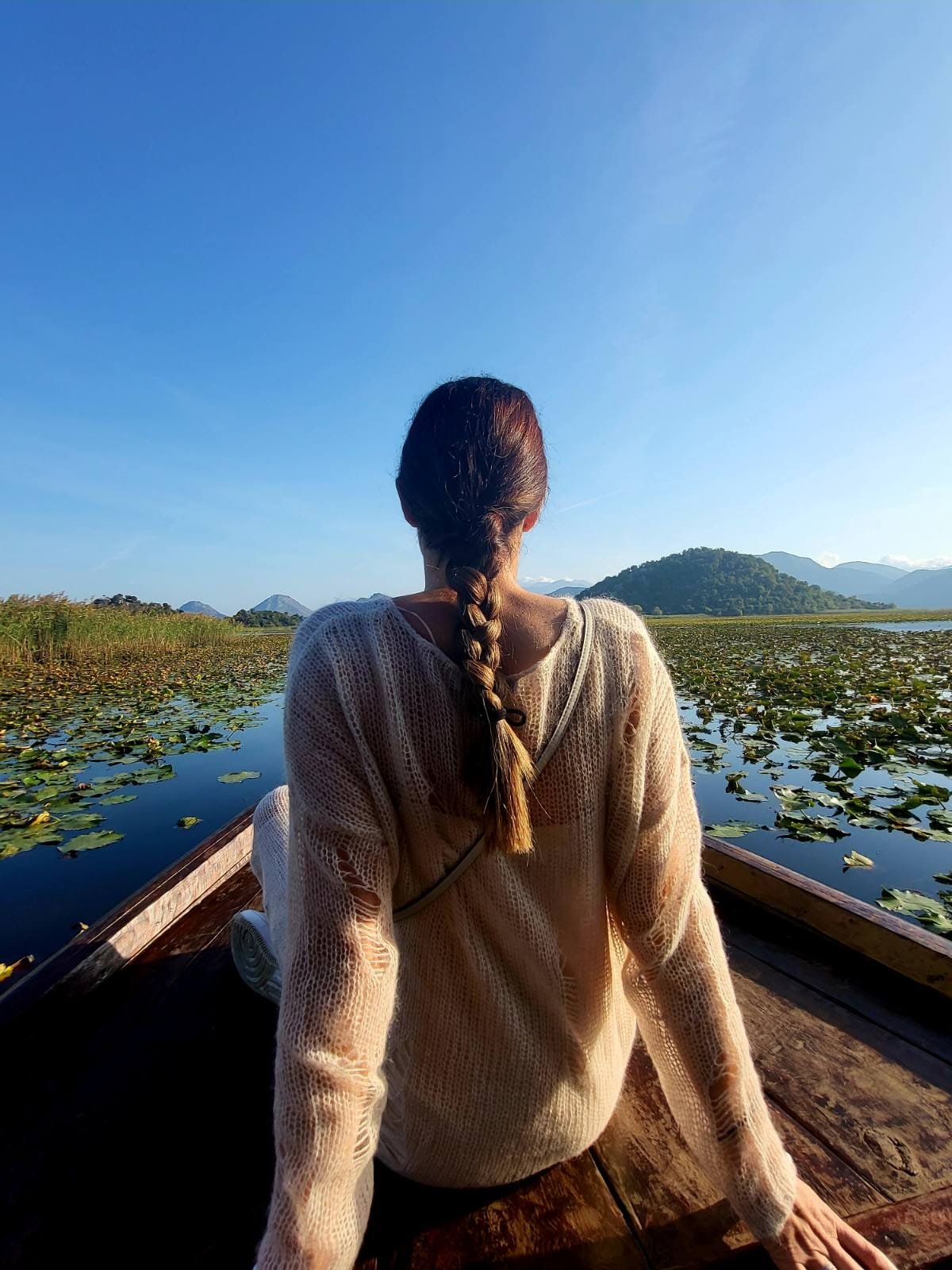 Natural channel on Lake Skadar during a private boat tour
